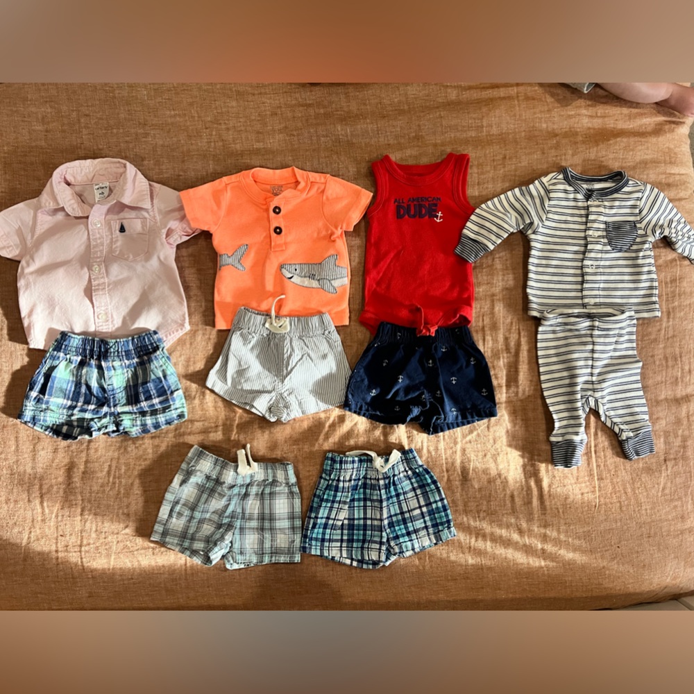 Newborn Baby Boy Carter’s Top and Bottom bundle